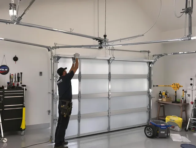 Claremont Garage Door Repair certified team performing precision garage door installation in Claremont