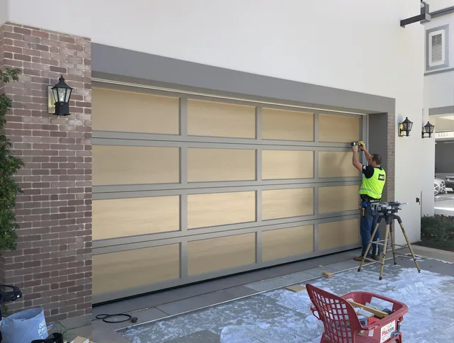 Garage door replacement service by Claremont Garage Door Repair in Claremont