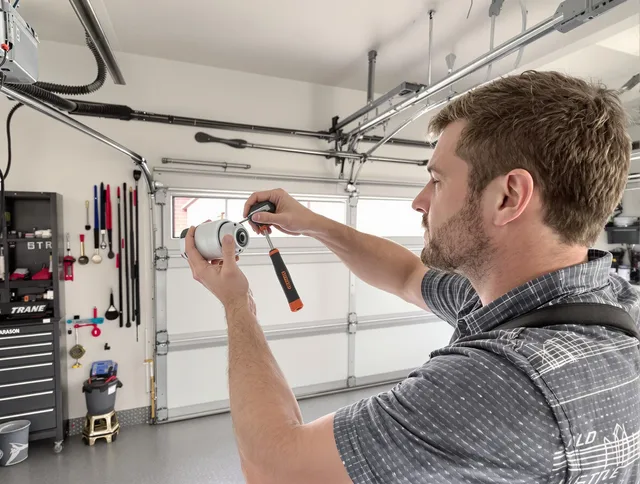 Garage door opener repair service by Claremont Garage Door Repair in Claremont