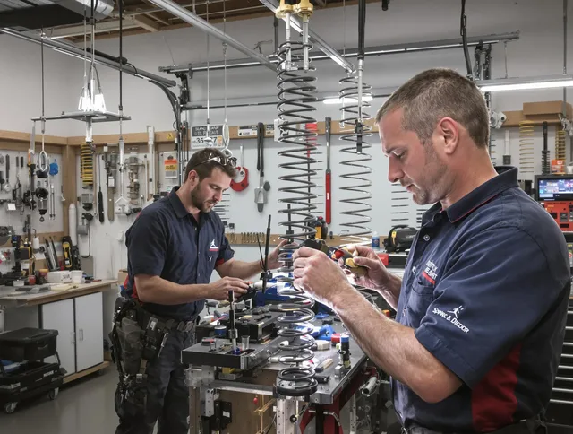 Garage door spring repair service by Claremont Garage Door Repair in Claremont